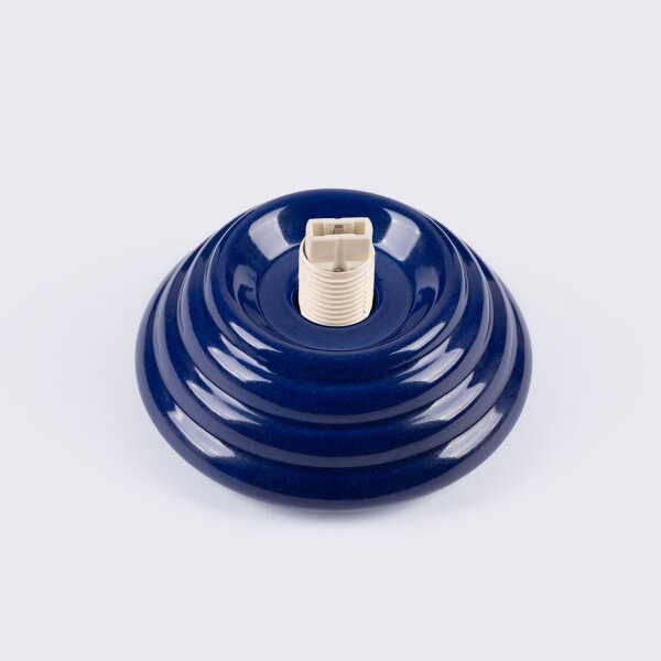 Deckenleuchte Keramik Glas Ultramarin G9 IP44 B:12 cm