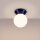 Deckenleuchte Keramik Glas Ultramarin G9 IP44 B:12 cm