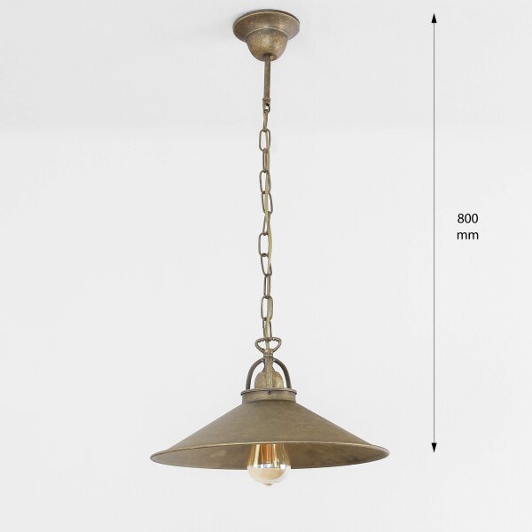 Suspension Bronze Antique Grande main