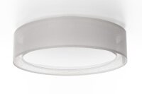 Runde Deckenlampe Stoff Beige E27 Ø60 cm blendarm
