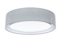 Deckenleuchte Stoff Grau E27 Ø50 cm rund blendarm