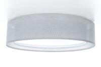 Deckenleuchte Stoff Grau E27 Ø50 cm rund blendarm