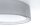 Deckenleuchte Stoff Grau E27 Ø50 cm rund blendarm