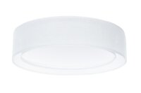 Deckenleuchte Stoff Wei&szlig; E27 &Oslash;50 cm rund blendarm