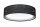 Runde Deckenlampe Stoff Schwarz E27 Ø60 cm blendarm