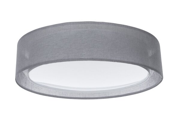 Runde Deckenlampe Stoff Anthrazit E27 Ø60 cm blendarm