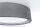 Runde Deckenlampe Stoff Anthrazit E27 Ø60 cm blendarm