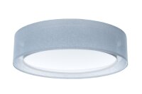 Runde Deckenlampe Stoffschirm Blau E27 &Oslash;60 cm blendarm