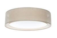 Deckenleuchte Stoff Braun E27 &Oslash;50 cm rund gem&uuml;tlich