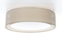 Deckenleuchte Stoff Braun E27 Ø50 cm rund...