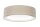Runde Deckenlampe Stoff Braun E27 Ø60 cm blendarm