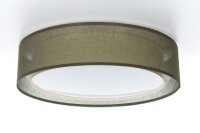 Deckenleuchte Stoff Grün E27 Ø50 cm rund...