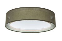 Runde Deckenlampe Stoff Grün E27 Ø60 cm blendarm