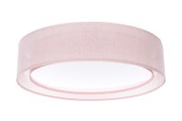 Deckenleuchte Stoff Rosa E27 &Oslash;50 cm rund gem&uuml;tlich