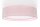 Deckenleuchte Stoff Rosa E27 Ø50 cm rund gemütlich