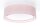 Runde Deckenlampe Stoff Rosa E27 Ø60 cm blendarm