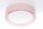 Runde Deckenlampe Stoff Rosa E27 Ø60 cm blendarm