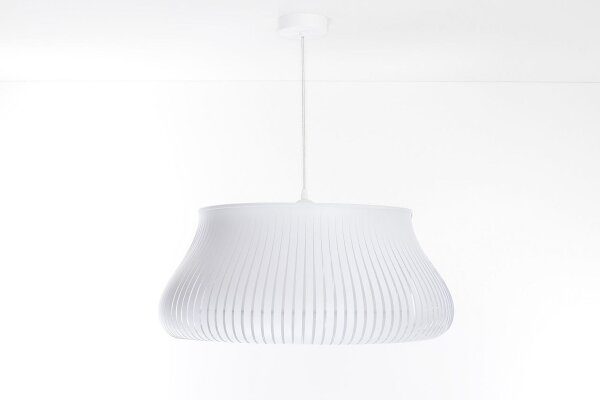 Hängelampe Weiß E27 Ø30 cm rund blendarm gemütlich