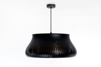 Runde Hängelampe Schwarz wohnlich E27 Ø40 cm...