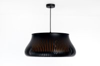 Hängelampe Gold Schwarz E27 Ø30 cm rund blendarm