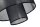 Hängelampe Stoff Schwarz Weiß E27 Ø35 cm blendarm