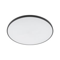 LED Deckenleuchte Stahl Schwarz 4000 K IP44 rund