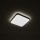 LED Deckenlampe Stahl Schwarz 3000 K IP44 B:33 cm