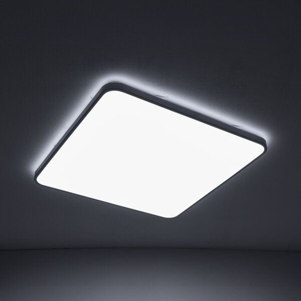LED Deckenlampe blendarm Weiß IP44 4000 K 63 cm Modern