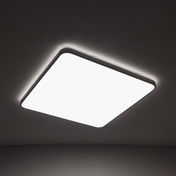 LED Deckenleuchte Weiß 3000 K IP44 B:63 cm blendarm