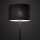Stehleuchte Stahl Stoff Schwarz E27 B:46 cm Modern