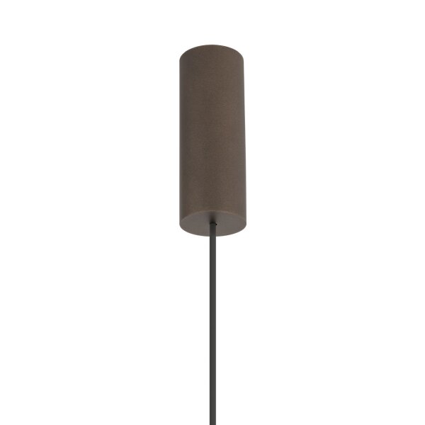 Hängelampe Stahl Stoff Schwarz E27 L:65 cm Modern