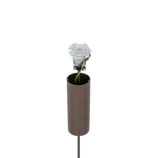 Hängelampe Stahl Stoff Schwarz E27 L:65 cm Modern