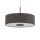 Hängelampe Stahl Stoff Schwarz E27 L:65 cm Modern
