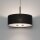 Pendelleuchte Stahl Stoff Schwarz E27 L:50 cm rund