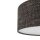 Pendelleuchte Stahl Stoff Schwarz E27 L:50 cm rund