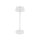 LED Akku Tischleuchte Alu Weiß 10 h IP54 3000 K H:32 cm