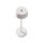 LED Akku Tischleuchte Alu Weiß 10 h IP54 3000 K H:32 cm