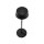 LED Tischlampe Akku Alu Schwarz 10 h IP54 3000 K 32 cm