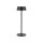 LED Tischlampe Akku Alu Schwarz 10 h IP54 3000 K 32 cm