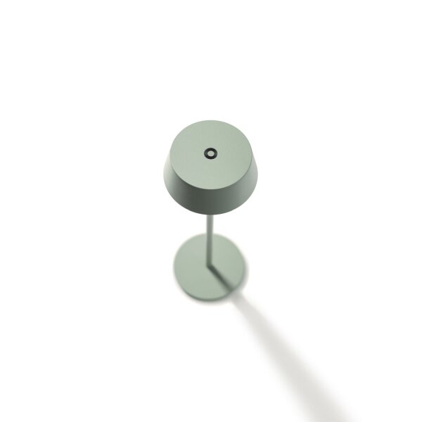 LED Akku Tischlampe Alu Grün 10 h IP54 3000 K H:32 cm