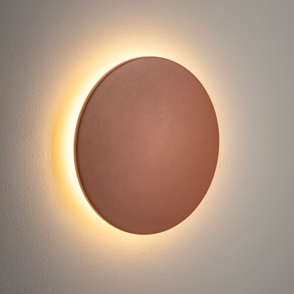 LED Außenwandleuchte Aluminium Terrakotta IP54 3000 K