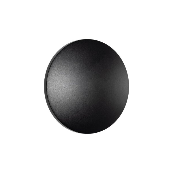LED Wandlampe Schwarz indirekt IP54 3000 K Ø13 cm außen