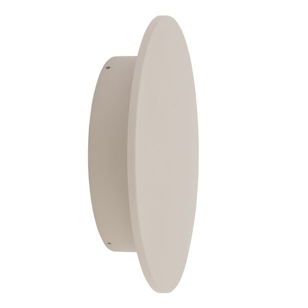 LED Außenwandlampe Beige IP54 3000 K B:30 cm Aluminium