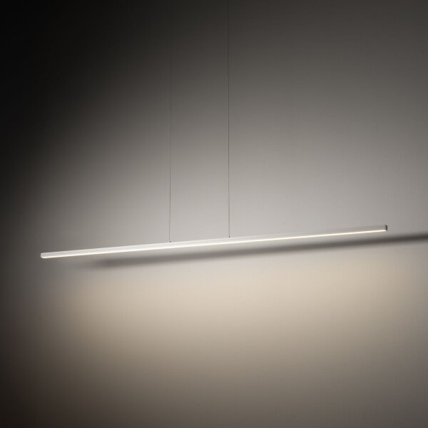 LED Hängelampe Alu Stahl Weiß 3000 K 150 cm lang