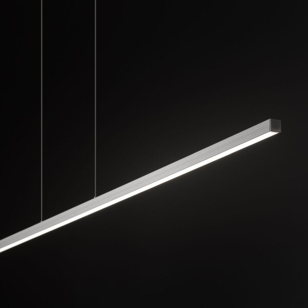 LED Pendelleuchte Aluminium Stahl Weiß 150 cm 4000 K