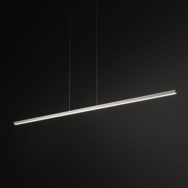 LED Pendelleuchte Aluminium Stahl Weiß 150 cm 4000 K