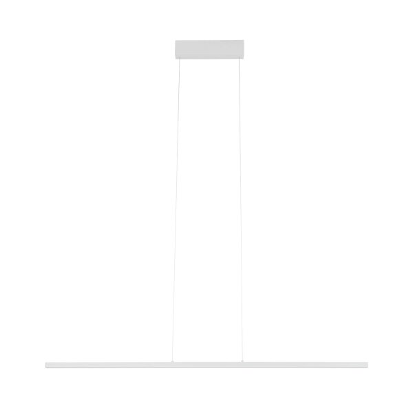 LED Pendelleuchte Aluminium Stahl Weiß 120 cm 4000 K