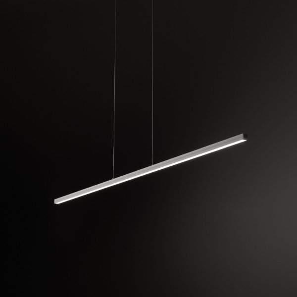 LED Pendelleuchte Aluminium Stahl Weiß 120 cm 4000 K