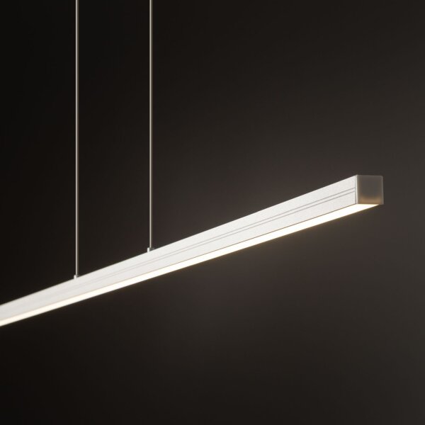 LED Hängelampe Aluminium Stahl Weiß 3000 K L:120 cm