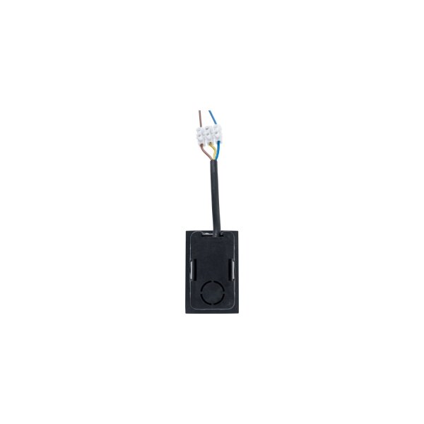 LED Einbauspot Schwarz Aluminium IP65 3000 K rund